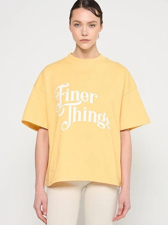 Foto van product T-shirt print Pegador geel