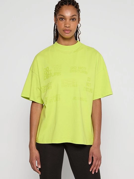 Foto van product T-shirt print Pegador geel
