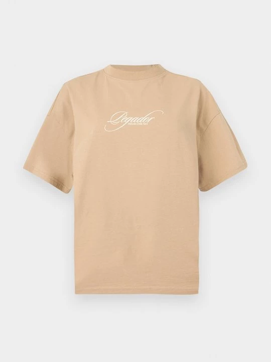 Foto van product T-shirt print Pegador lichtbruin