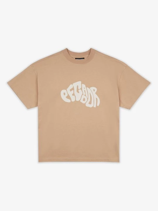 Foto van product T-shirt print Pegador zandkleur