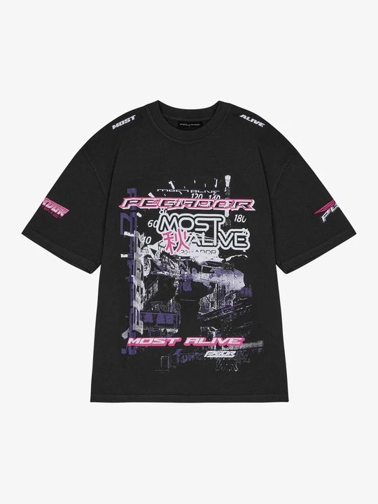 Foto van product T-shirt print Pegador zwart