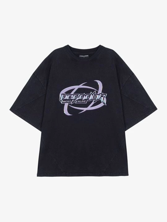 Foto van product T-shirt print Pegador zwart