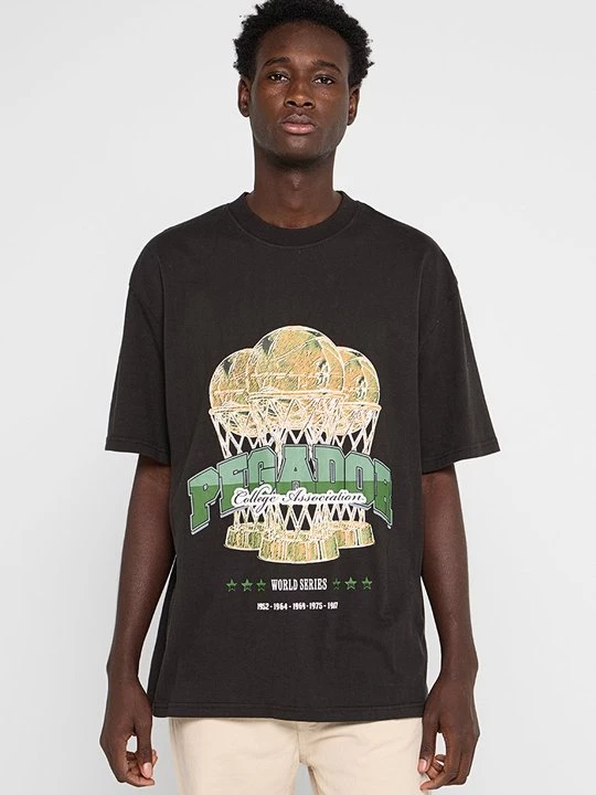 Foto van product T-shirt print Pegador zwart