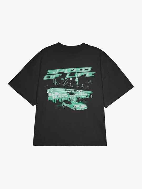 Foto van product T-shirt print Pegador zwart