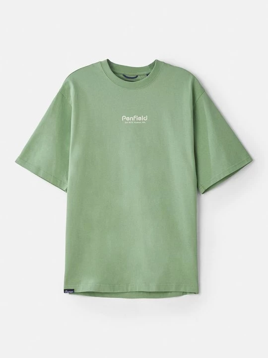 Foto van product T-shirt print Penfield groen