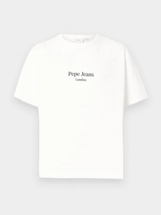 Foto van product T-shirt print Pepe Jeans crème