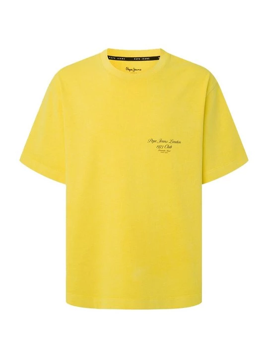 Foto van product T-shirt print Pepe Jeans geel