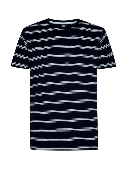 Foto van product T-shirt print Petrol Industries donkerblauw