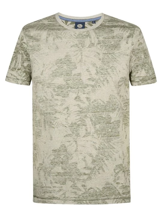 Foto van product T-shirt print Petrol Industries donkergroen