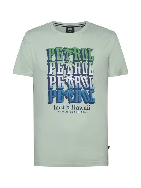 Foto van product T-shirt print Petrol Industries groen