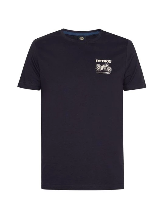 Foto van product T-shirt print Petrol Industries koningsblauw