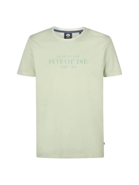 Foto van product T-shirt print Petrol Industries lichtgroen