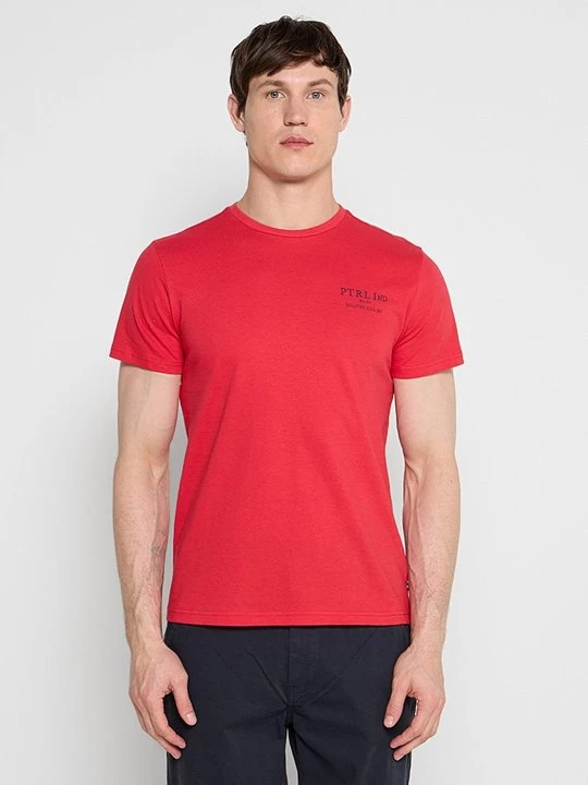 Foto van product T-shirt print Petrol Industries rood