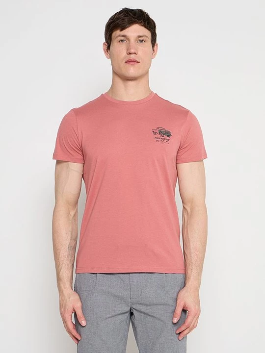 Foto van product T-shirt print Petrol Industries rood