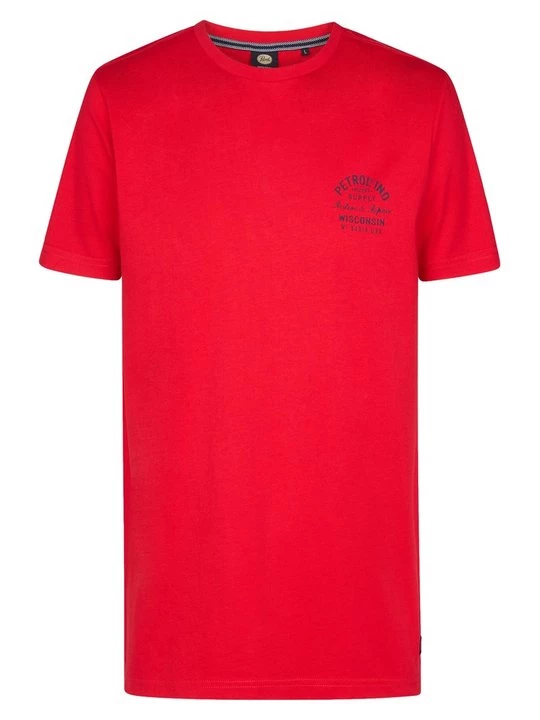 Foto van product T-shirt print Petrol Industries rood