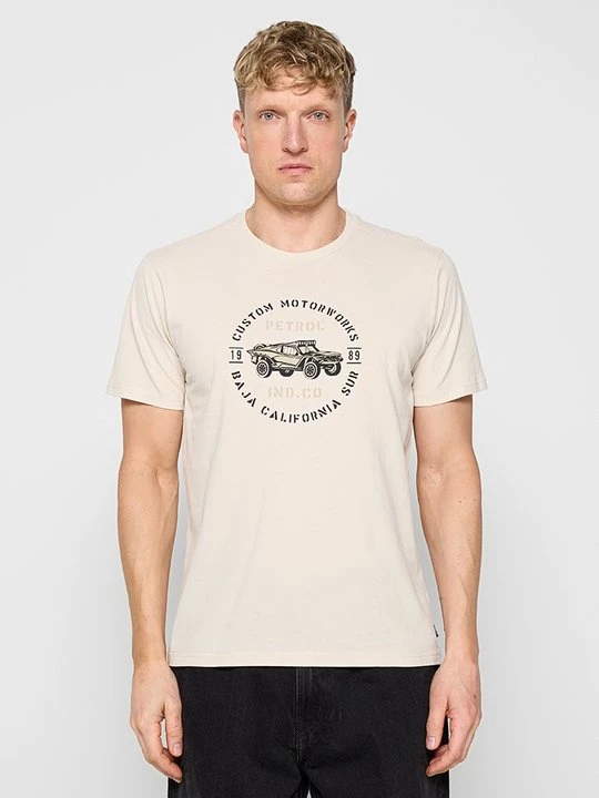 Foto van product T-shirt print Petrol Industries wit