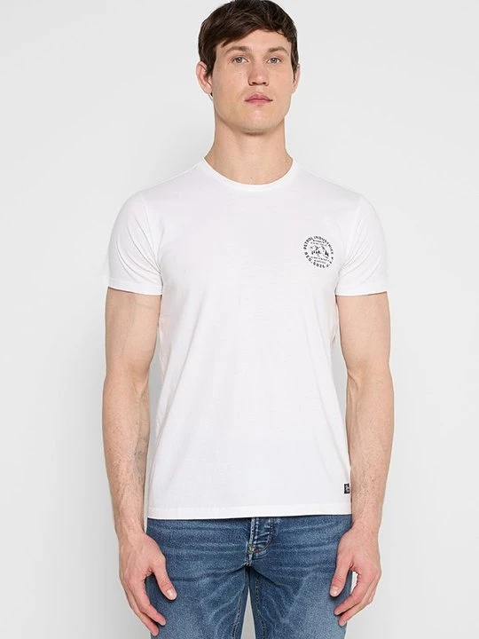 Foto van product T-shirt print Petrol Industries wit