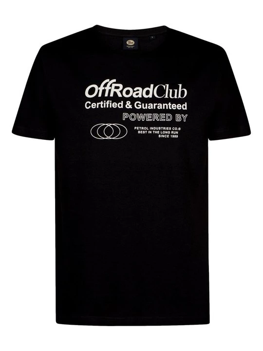 Foto van product T-shirt print Petrol Industries zwart