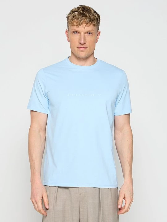 Foto van product T-shirt print Peuterey lichtblauw
