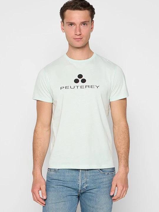 Foto van product T-shirt print Peuterey lichtblauw