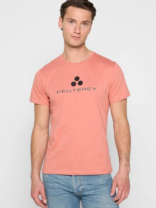 Foto van product T-shirt print Peuterey lichtrood