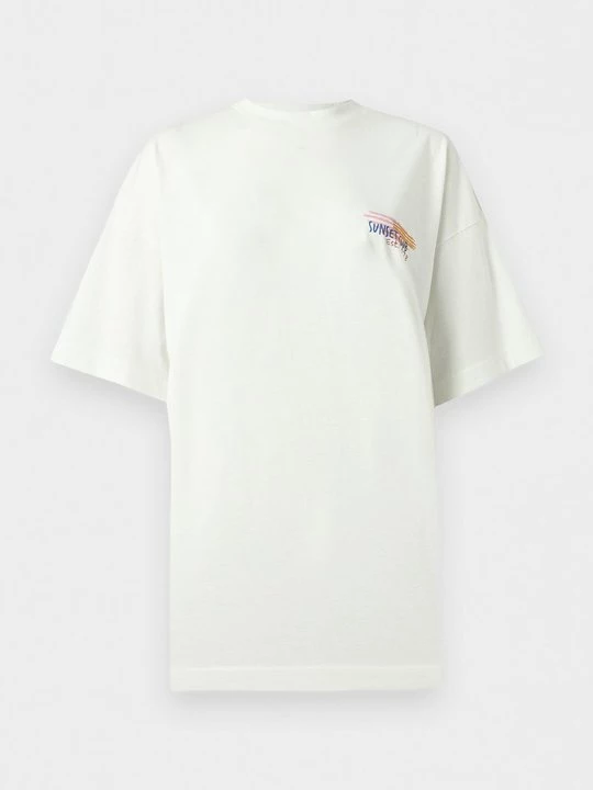Foto van product T-shirt print Pieces crème