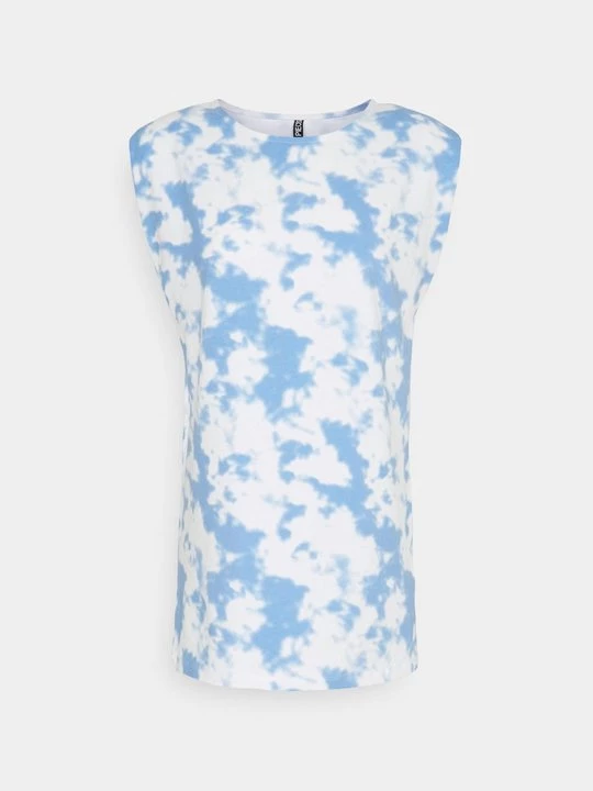 Foto van product T-shirt print Pieces lichtblauw