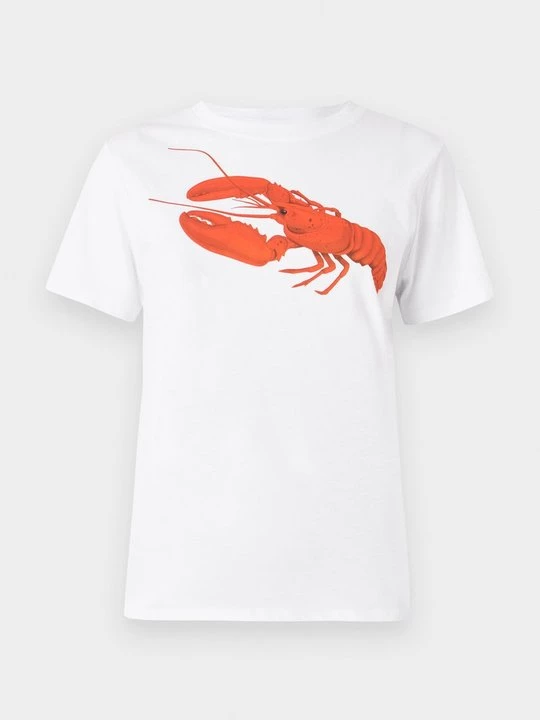 Foto van product T-shirt print Pieces wit