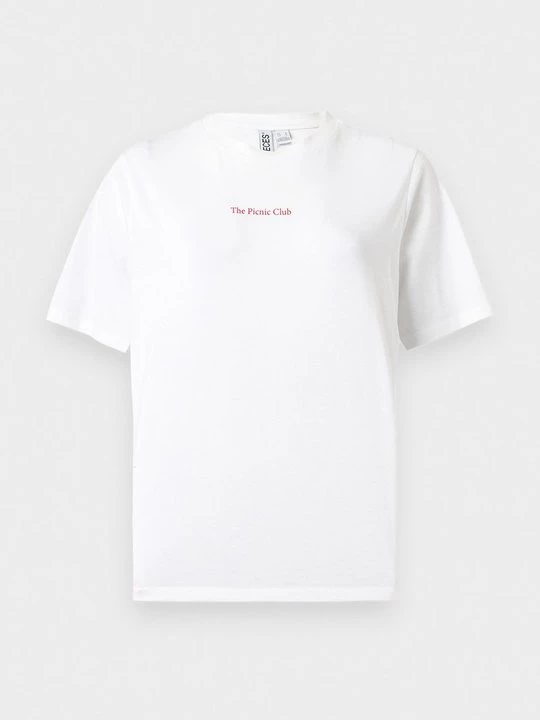 Foto van product T-shirt print Pieces wit