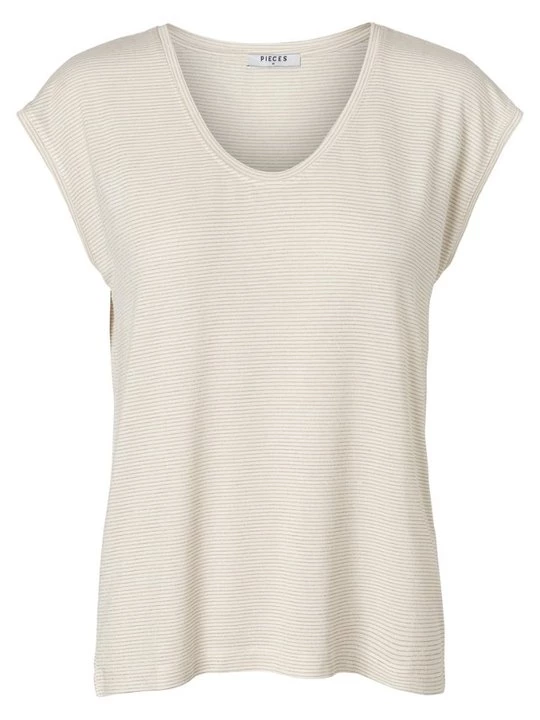 Foto van product T-shirt print Pieces wit