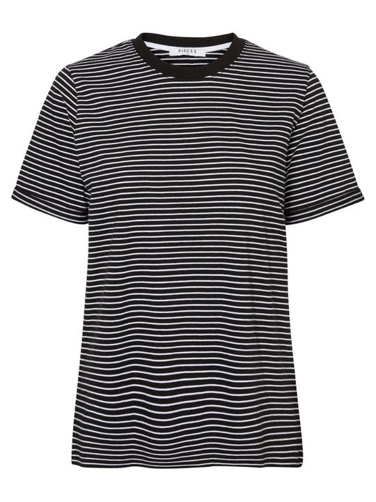 Foto van product T-shirt print Pieces zwart