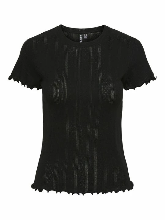Foto van product T-shirt print Pieces zwart