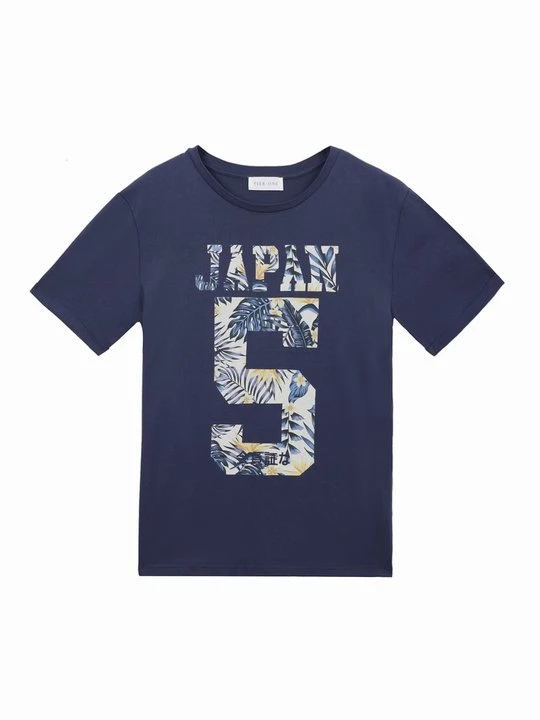 Foto van product T-shirt print Pier One By Zalando donkerblauw