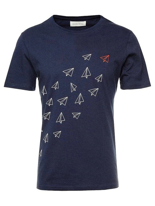 Foto van product T-shirt print Pier One By Zalando donkerblauw