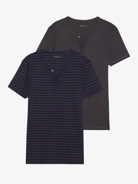 Foto van product T-shirt print Pier One By Zalando donkergrijs