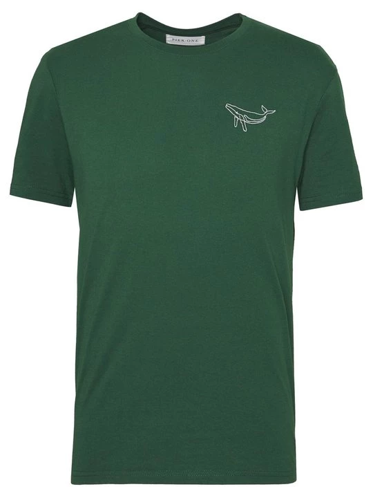 Foto van product T-shirt print Pier One By Zalando donkergroen