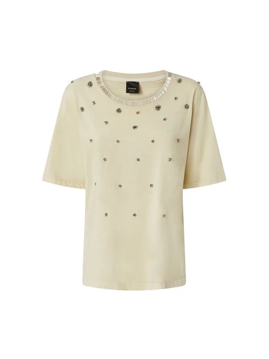 Foto van product T-shirt print Pinko beżowy