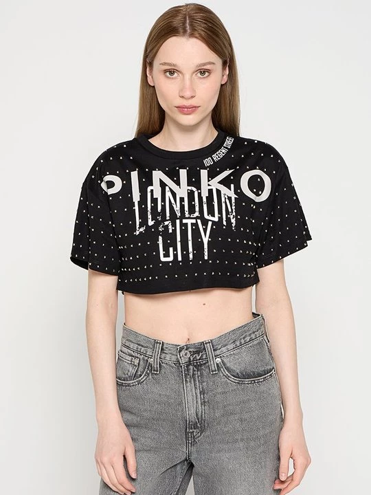 Foto van product T-shirt print Pinko zwart