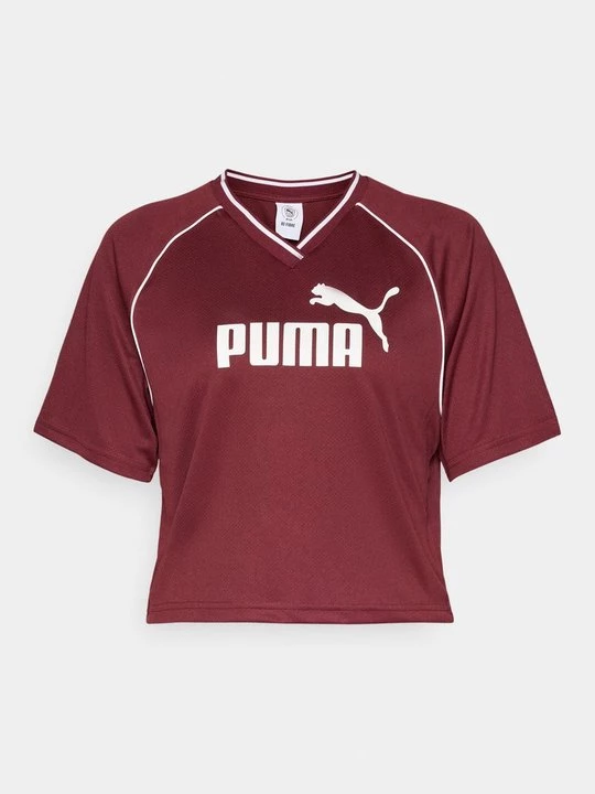 Foto van product T-shirt print Puma bordeauxrood