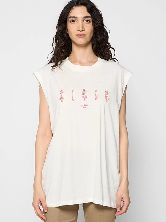 Foto van product T-shirt print Replay crème
