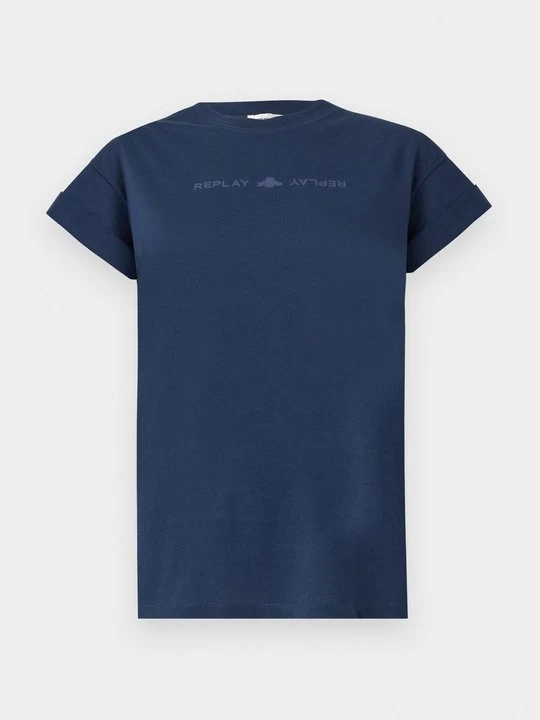 Foto van product T-shirt print Replay donkerblauw