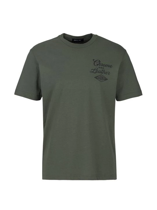 Foto van product T-shirt print Replay kaki