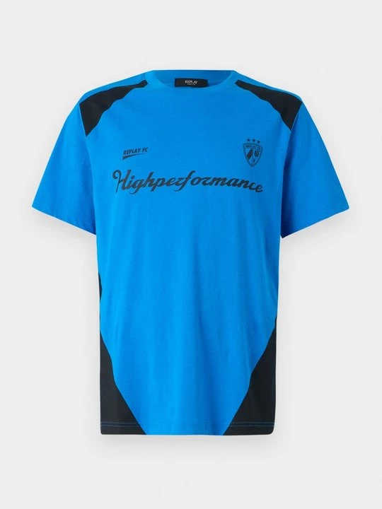 Foto van product T-shirt print Replay koningsblauw