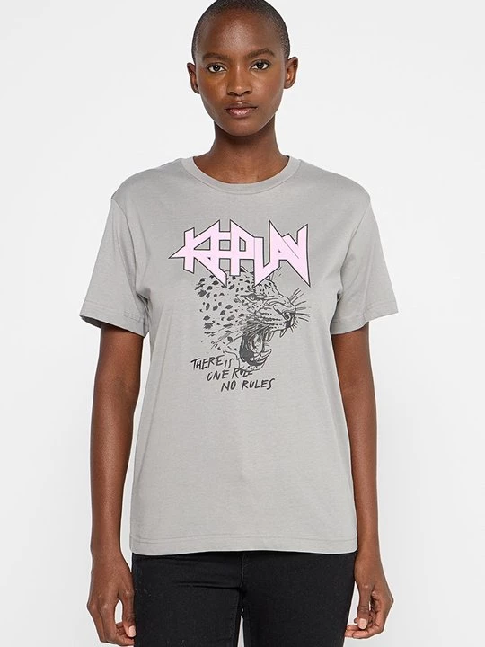 Foto van product T-shirt print Replay lichtgrijs