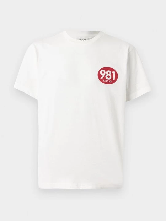 Foto van product T-shirt print Replay wit