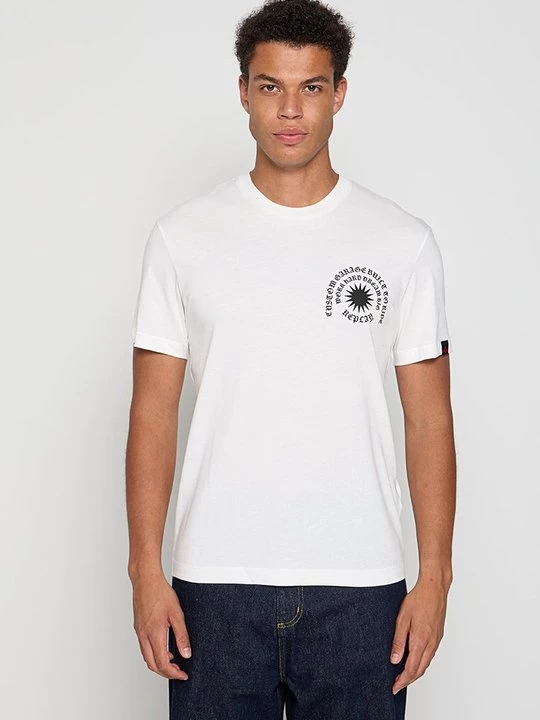 Foto van product T-shirt print Replay wit