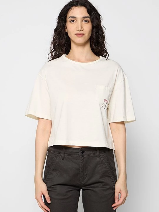 Foto van product T-shirt print Replay wit