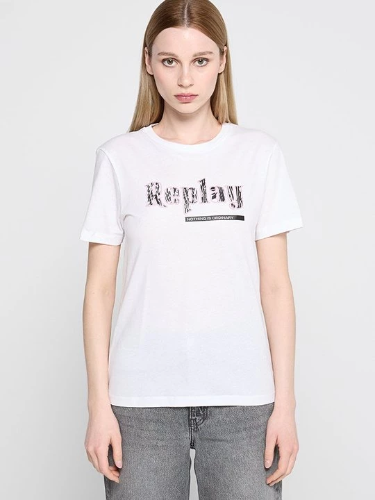 Foto van product T-shirt print Replay wit