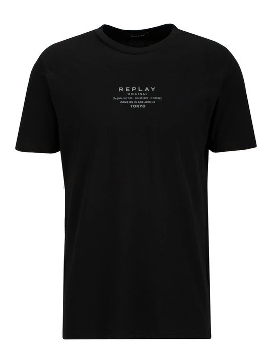 Foto van product T-shirt print Replay zwart