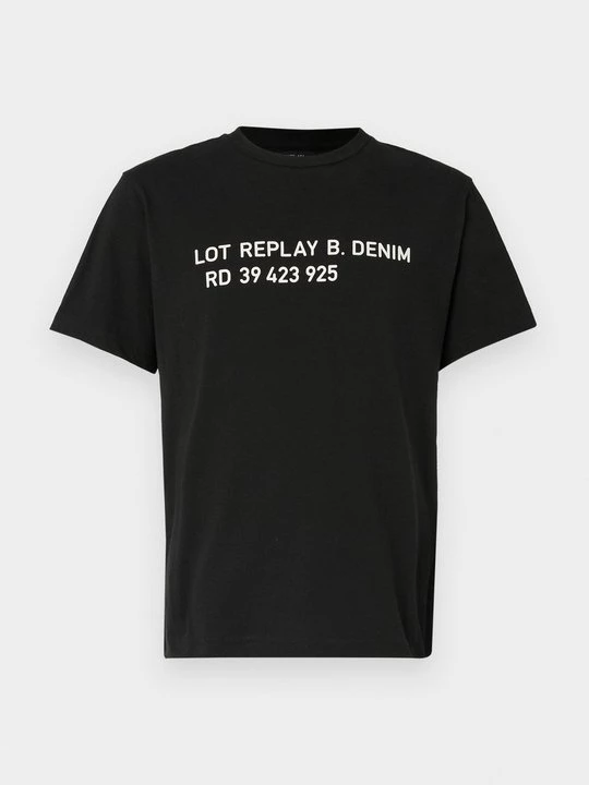 Foto van product T-shirt print Replay zwart